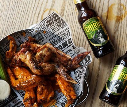 Beer and barbecue tasting menu event